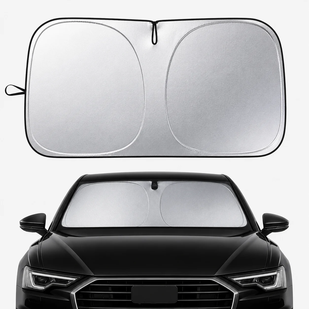 Car Sunshade Windshield Umbrella Foldable - Parasole Pieghevole per Parabrezza Auto, Protezione