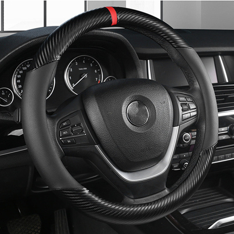 Car Steering Wheel Cover Anti Slip Breathable - Coprivolante universale per auto alla moda,