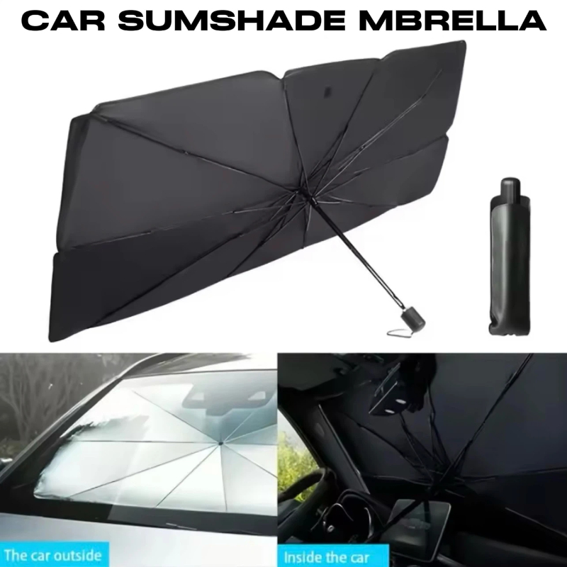 Car Sunshade Windshield Umbrella Foldable - Parasole Pieghevole per Parabrezza Auto, Protezione