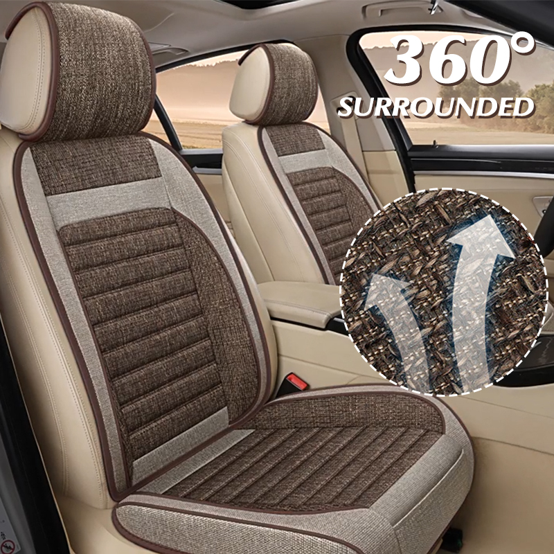 Leather Car Seat Covers Full Set Universal - Set Completo Universale di Coprisedili per