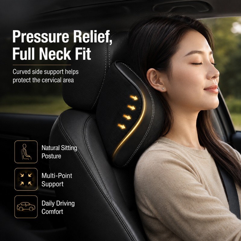 Cuscino per il Collo in Memory - Memory Foam Car Neck Pillow Lumbar Support recensione e prezzo