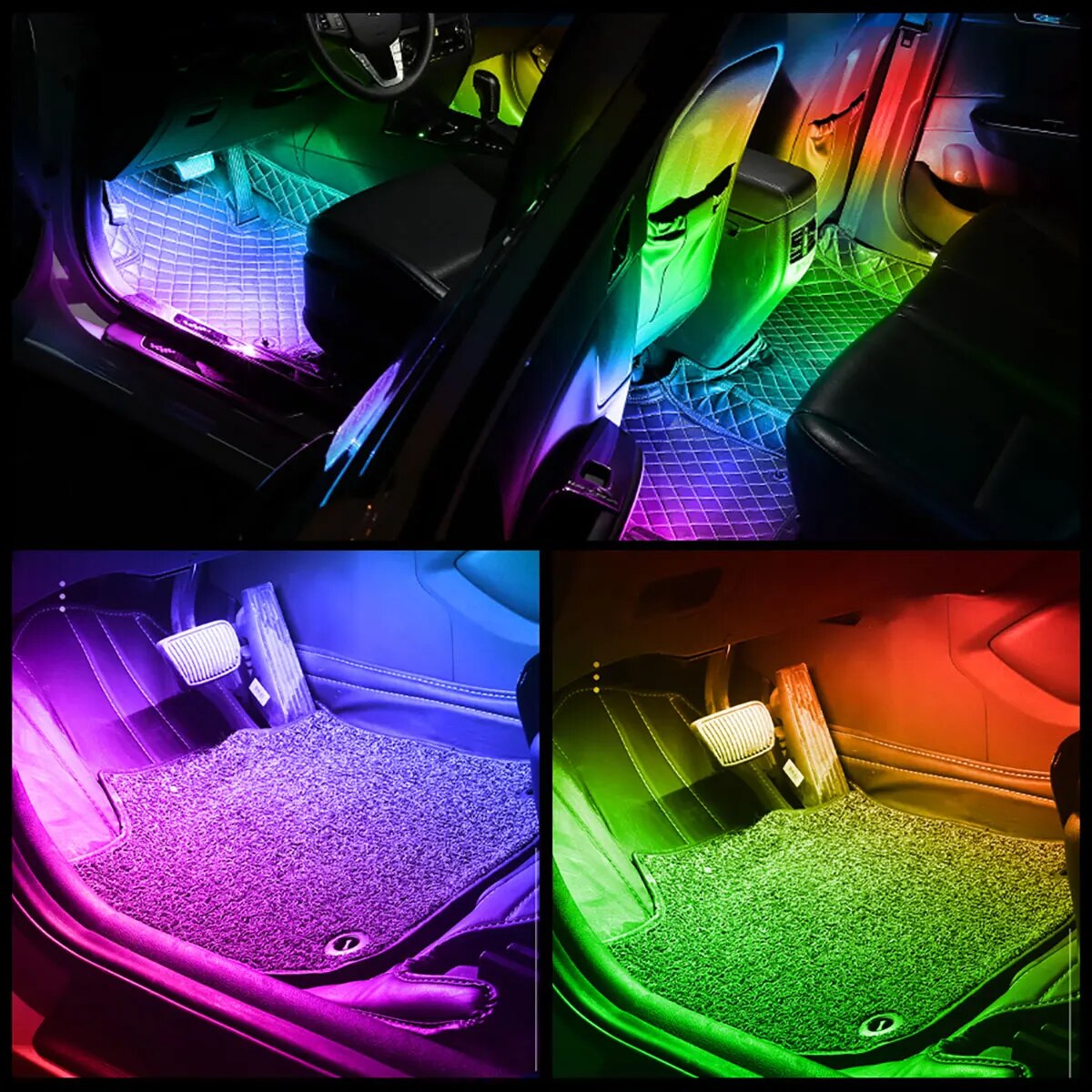 4 IN 1 6 IN 1 Symphony Car LED - Led Ambient Interior Car Lights App Control recensione e prezzo