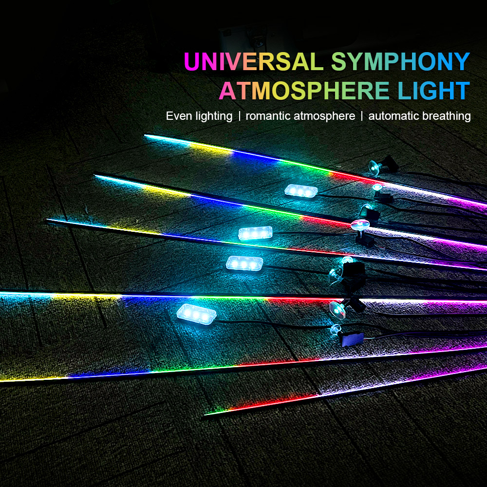 18 in 1 64 colori RGB Symphony - Led Ambient Interior Car Lights App Control recensione e prezzo
