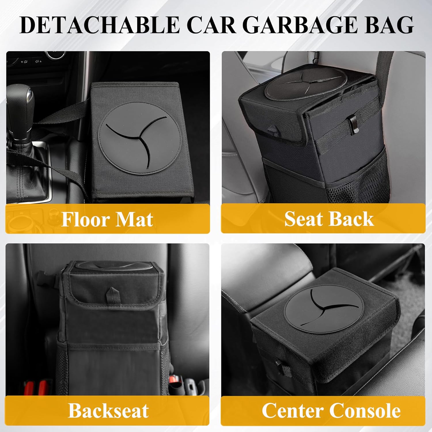 Pattumiera per auto 3 in 1 con - Waterproof Car Trash Can With Lid recensione e prezzo