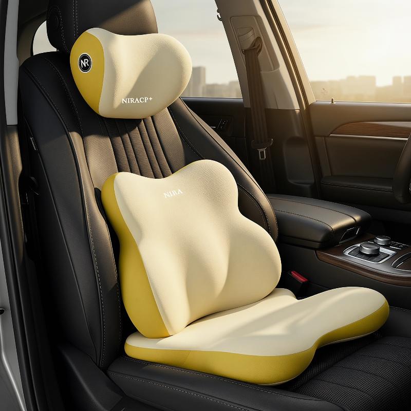 Set di Supporto Lombare per Se - Memory Foam Car Neck Pillow Lumbar Support recensione e prezzo